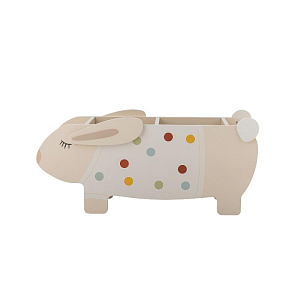 Подставка для книг Bloomingville MINI "Кролик Villja", кремовая