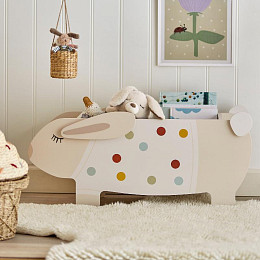 Подставка для книг Bloomingville MINI "Кролик Villja", кремовая