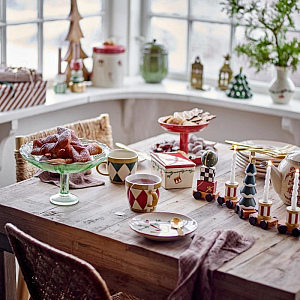 Кружка керамическая Bloomingville "Jolly", микс с зеленым, 300 мл