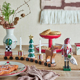 Праздничный поезд Bloomingville "Vadim", микс с зеленым