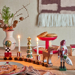 Праздничный поезд Bloomingville "Vadim", микс с зеленым