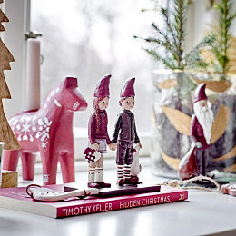 Статуэтка декоративная Bloomingville "Elion", бордо с зеленым