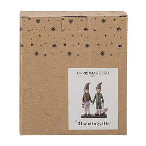 Статуэтка декоративная Bloomingville "Elion", бордо с зеленым