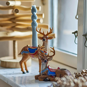 Набор подсвечников Bloomingville "Glory", 2 шт, коричневый