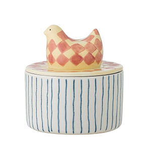 Баночка с крышкой Bloomingville "Biona", розовая, 350 мл