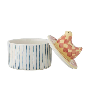 Баночка с крышкой Bloomingville "Biona", розовая, 350 мл