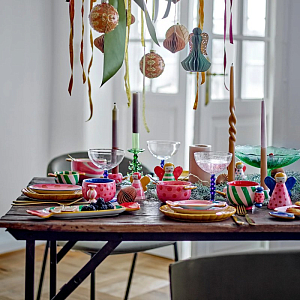 Набор кружек керамических Bloomingville "Caramella", 2 шт, микс с розовым, 250 мл