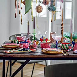 Блюдо сервировочное керамическое Bloomingville "Caramella", зеленое