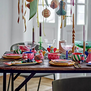 Блюдо сервировочное керамическое Bloomingville "Caramella", зеленое