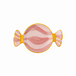 Блюдо сервировочное керамическое Bloomingville "Caramella", розовое