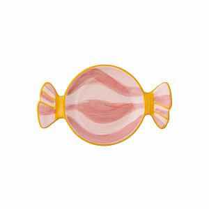 Блюдо сервировочное керамическое Bloomingville "Caramella", розовое