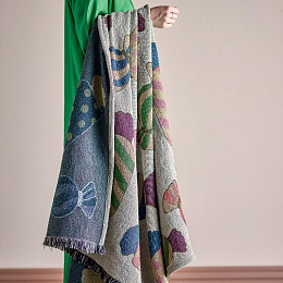 Плед Bloomingville "Caramella", бежевый, 150 х 130 см