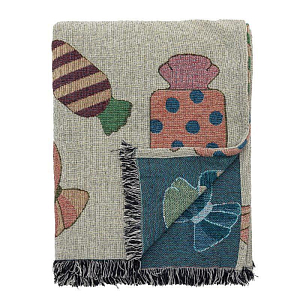 Плед Bloomingville "Caramella", бежевый, 150 х 130 см