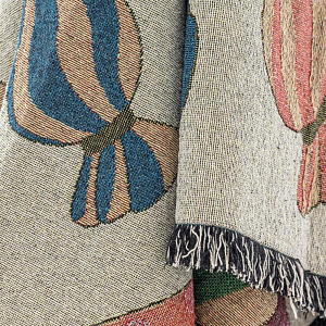 Плед Bloomingville "Caramella", бежевый, 150 х 130 см