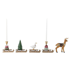 Праздничные сани Bloomingville "Dasher", микс с зеленым