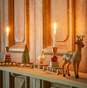 Праздничные сани Bloomingville "Dasher", микс с зеленым