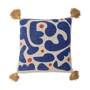 Подушка декоративная Bloomingville "Eviaya", голубая, 45 х 45 см