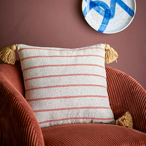 Подушка декоративная Bloomingville "Eviaya", голубая, 45 х 45 см