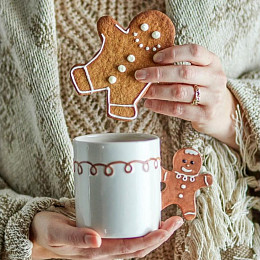 Кружка керамическая Bloomingville "Ginnie", бежевая, 290 мл