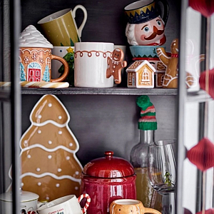 Кружка с крышкой керамическая Bloomingville "Ginnie", карамельная, 370 мл