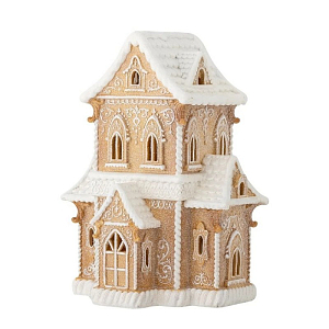 Декоративный дом с подсветкой Bloomingville "Kevin", карамельный