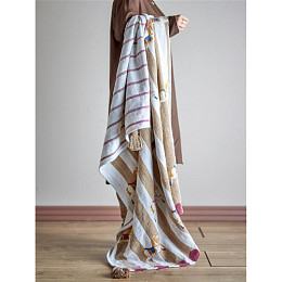 Плед Bloomingville "Merry-go-round", бежевый, 160 х 130 см