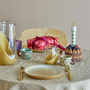 Кружка керамическая Bloomingville "Nini", зеленый горошек, 115 мл