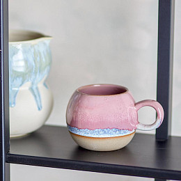 Кружка керамическая Bloomingville "Paula", розовый, 410 мл