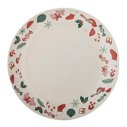 Блюдо сервировочное керамическое Bloomingville "Yule", молочное