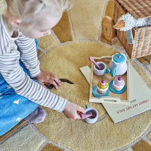 Коврик из шерсти Bloomingville MINI "Sun", желтый, 110 см