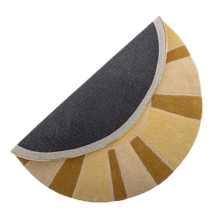 Коврик из шерсти Bloomingville MINI "Sun", желтый, 110 см