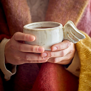 Кружка керамическая Bloomingville "Seraphine", кремовая, 250 мл