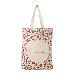 Сумка-тоут праздничная Bloomingville "Yule", кремовая