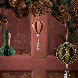 Декоративное украшение Bloomingville "Hettie", 2 шт, красное с зеленым