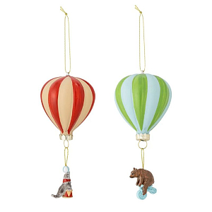 Декоративное украшение Bloomingville "Hettie", 2 шт, красное с зеленым