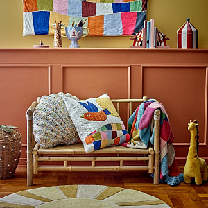 Подушка декоративная Bloomingville MINI "Colorine", кремовая, 45 х 45 см