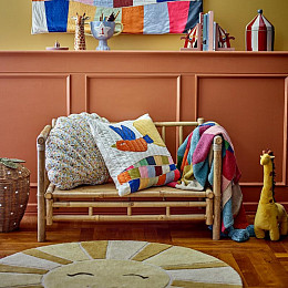 Подушка декоративная Bloomingville MINI "Colorine", кремовая, 45 х 45 см