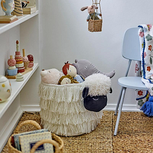 Корзина для хранения Bloomingville MINI "Овечка Dolly", белая