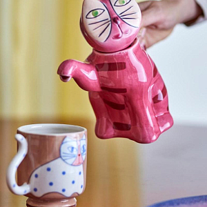 Набор кружек керамических Bloomingville "Missy", 4 шт, кремовый, 325 мл