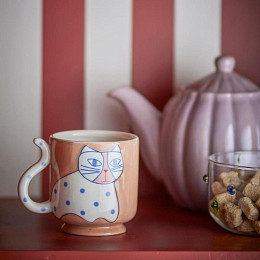 Набор кружек керамических Bloomingville "Missy", 4 шт, кремовый, 325 мл