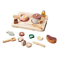 Набор для кулинарии игрушечный Petit Monkey "Wooden", мульт микс