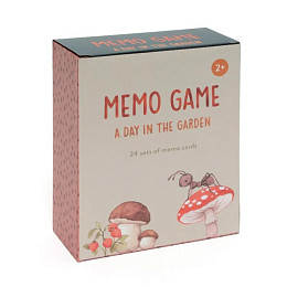 Игра на запоминание Petit Monkey "A day in the garden", 48 шт, мульт микс