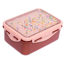Ланч-бокс Petit Monkey "Popsicles Desert Rose", пыльно-розовый