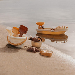 Набор для пляжа и песочницы Mrs. Ertha "All Aboard", микс с бежевым