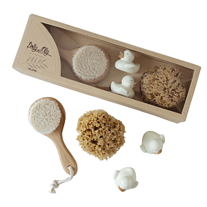 Набор для купания Mrs. Ertha "Polly & Olly", микс с бежевым