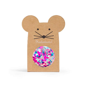 Мяч-попрыгунчик Ratatam "Mouse", микс с голубым, 4 см