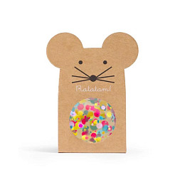 Мяч-попрыгунчик Ratatam "Mouse", микс с желтым, 4 см