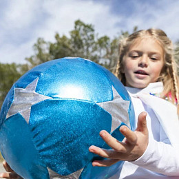 Мяч Ratatam "Starry", звезды на голубом, 30 см