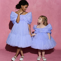 Платье Sofindy "Bow", сиреневое