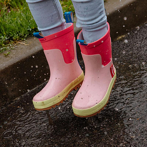 Сапоги резиновые Hello Hossy "Pinkfly", розовое облако